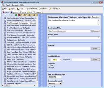 Xtreeme SiteXpert Professional Edition screenshot