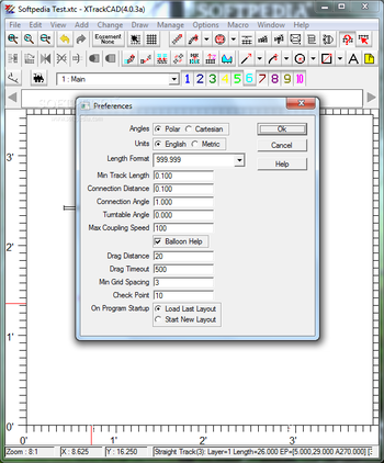 XTrkCAD screenshot 10