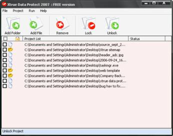 Xtrue Data Protect 3.5 screenshot