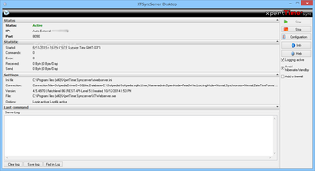 XTSyncServer screenshot