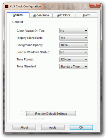 XUS Clock Plus Edition screenshot 2