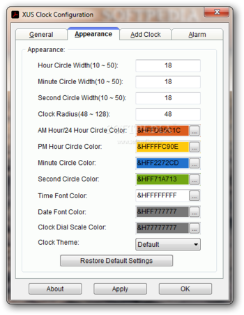 XUS Clock Plus Edition screenshot 3