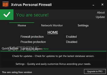 Xvirus Personal Firewall screenshot