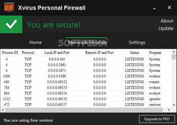 Xvirus Personal Firewall screenshot 2