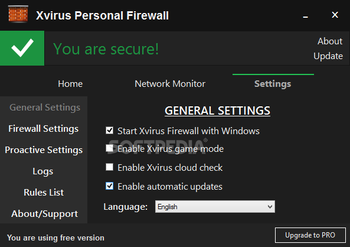 Xvirus Personal Firewall screenshot 3