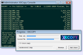 XXCOPY screenshot 2