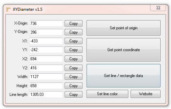 XYDiameter screenshot