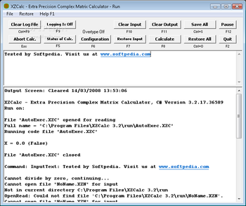 XZCalc screenshot