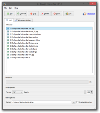 Y+ Image Converter screenshot