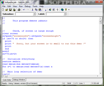 YabEdit 2005 screenshot