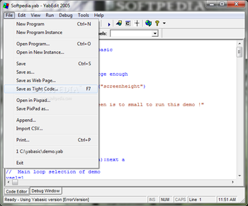 YabEdit 2005 screenshot 4