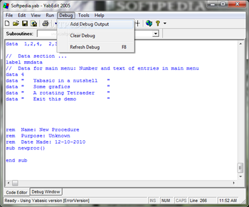 YabEdit 2005 screenshot 8