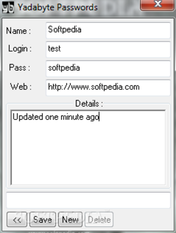 Yadabyte Passwords screenshot 2