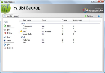 Yadis! Backup screenshot 2