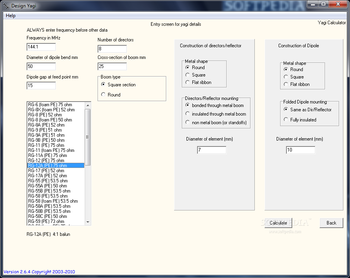 Yagi Calculator screenshot 3