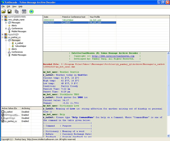 YahDecode - Yahoo Archive Decoder screenshot