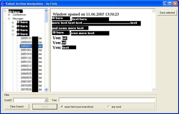 Yahoo Archive Manipulator screenshot 2