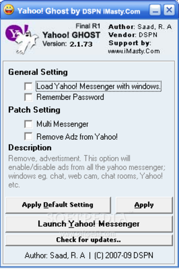 Yahoo Ghost! screenshot