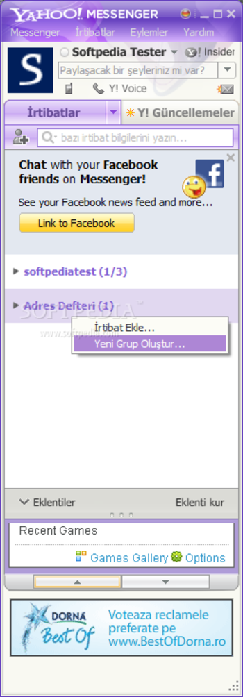 Yahoo! Messenger Turkce Yama screenshot 2