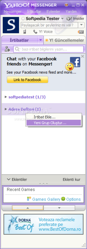 Yahoo Messenger Turkce Yama screenshot 2