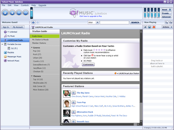 Yahoo! Music Jukebox (formerly Yahoo! Music Engine) screenshot 2