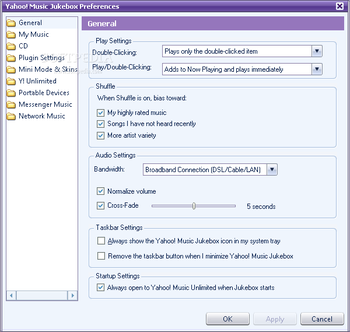 Yahoo! Music Jukebox (formerly Yahoo! Music Engine) screenshot 3