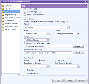 Yahoo! Music Jukebox (formerly Yahoo! Music Engine) screenshot 4