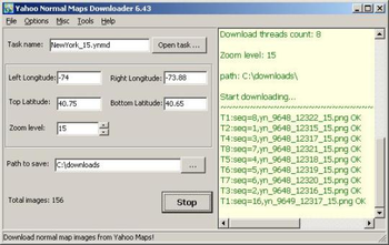 Yahoo Normal Maps Downloader screenshot 2
