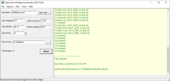 Yahoo Normal Maps Downloader screenshot