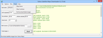 Yahoo Satellite Maps Downloader screenshot 3