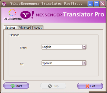 YahooMessenger Translator Pro screenshot