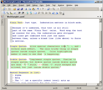 YAML Editor screenshot