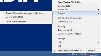 Yandex.Disk screenshot 2