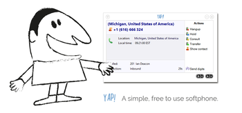 Yap Softphone screenshot