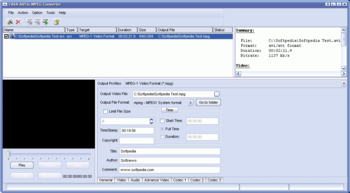 YASA AVI to MPEG Converter screenshot