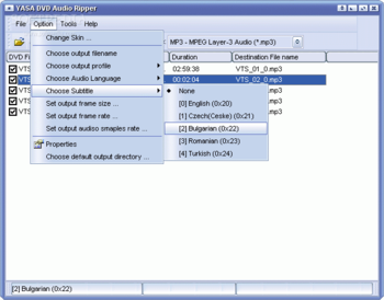 YASA DVD Audio Ripper screenshot 3