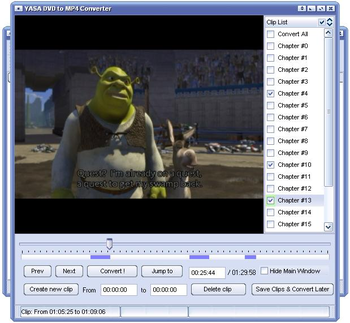 YASA DVD to MP4 Converter screenshot 3