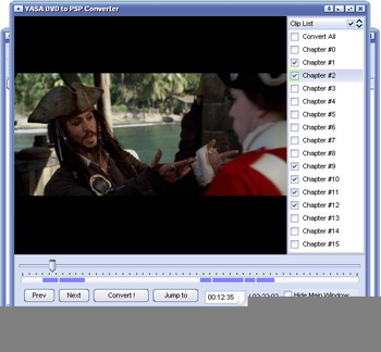 YASA DVD to PSP Converter screenshot 2
