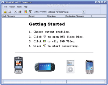 YASA DVD to VCD Converter screenshot