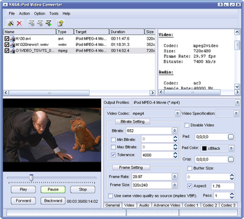 YASA iPod Video Converter screenshot