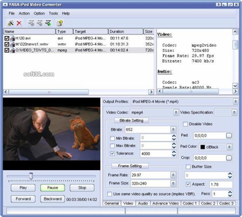 YASA iPod Video Converter screenshot 2