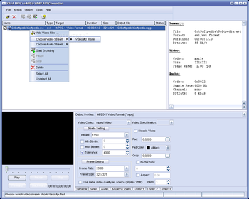 YASA MOV to MPEG WMV AVI Converter screenshot 2