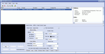 YASA MPEG Encoder screenshot