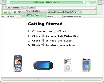 YASA VOB to AVI Converter screenshot