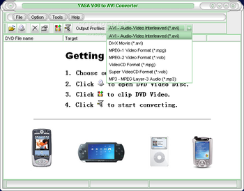 YASA VOB to AVI Converter screenshot 3