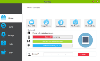 YaSync screenshot