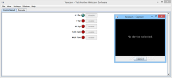Yawcam screenshot