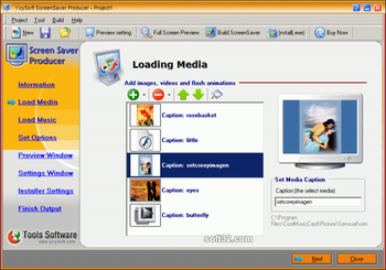 YcySoft ScreenSaver Producer screenshot 2