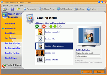 YcySoft ScreenSaver Producer screenshot 3