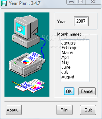 Year Plan Printer screenshot 2